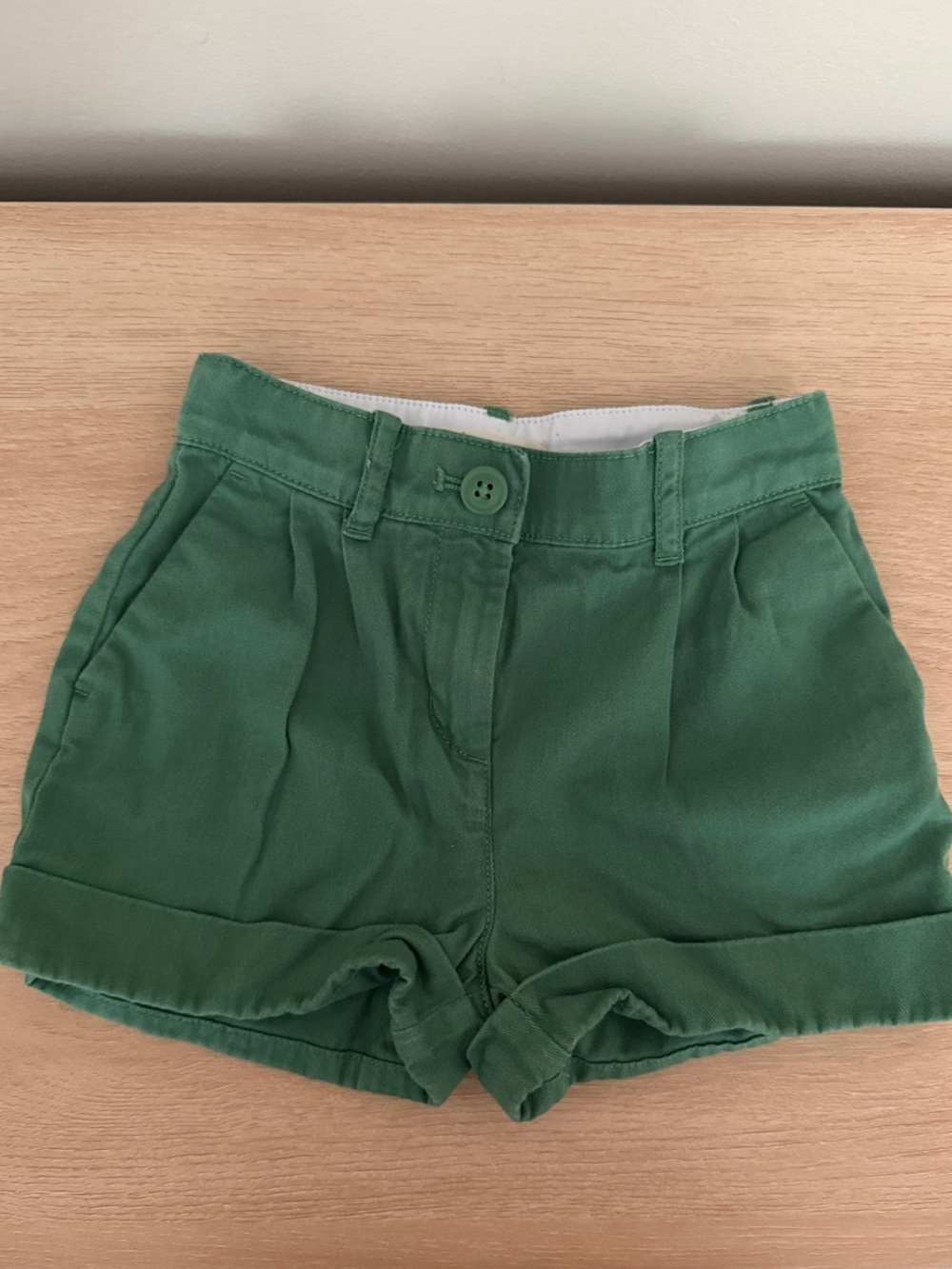 Crewcuts Forest Green Rolled Cuff Kids Shorts